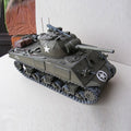 Diy 1/25 Usa Sherman M4a3 Tank Paper Model Military Puzzle Kit Tank