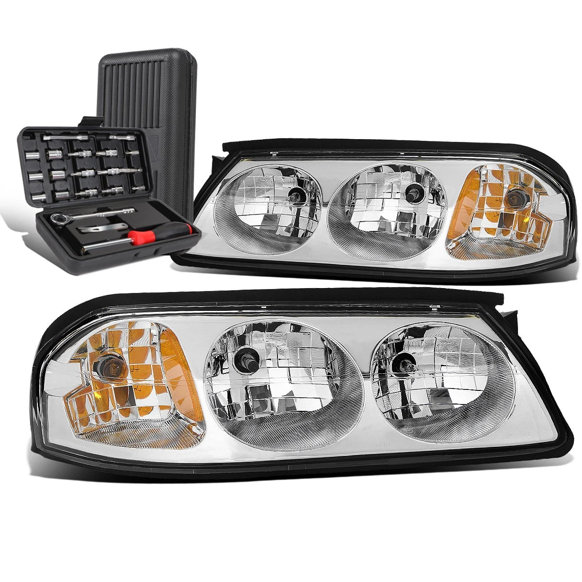 For 2000-2005 Chevy Impala Pair Chrome/amber Side | Built Supply Co
