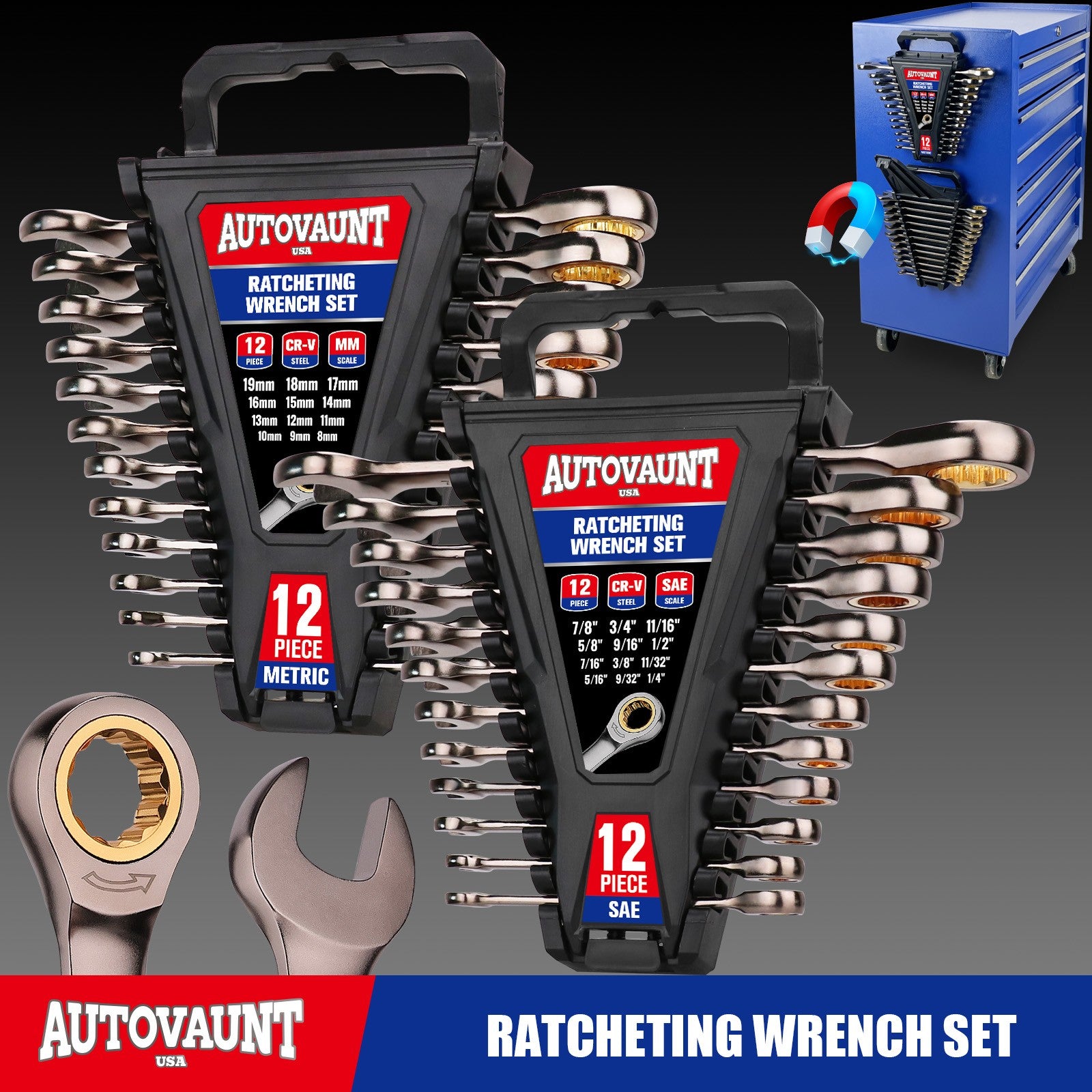 Adjustable Torque Wrench 1/2" & 3/8" & 1/4" Drive Cr-V