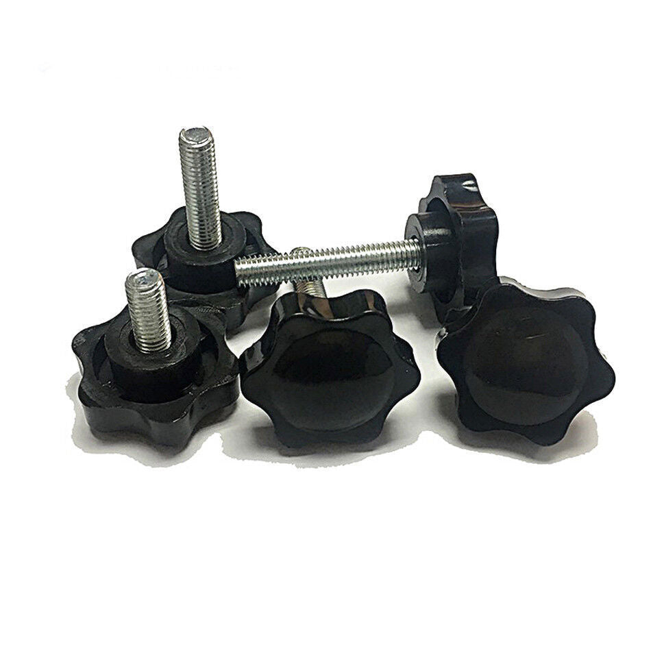 Plastic Black Rosette Thumb Screws