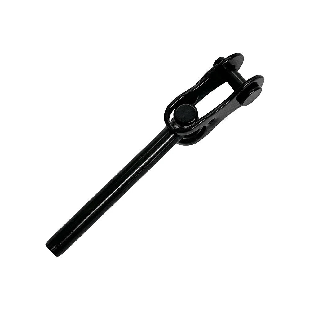 1/8" Black Stainless Steel Hand Swage Toggle Jaw For 1/8" Cable Wire,