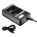 Usb Dual Battery Charger With Led Display For Nikon En-el15 Battery