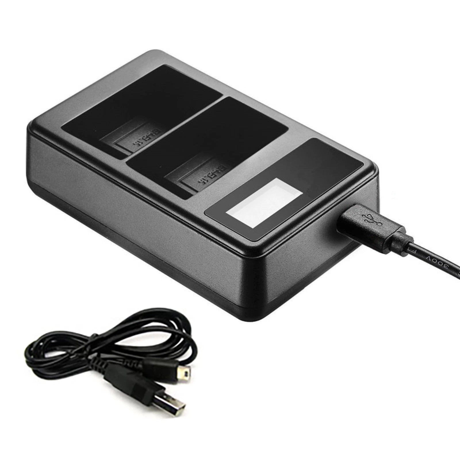 Usb Dual Battery Charger With Led Display For Nikon En-el15 Battery