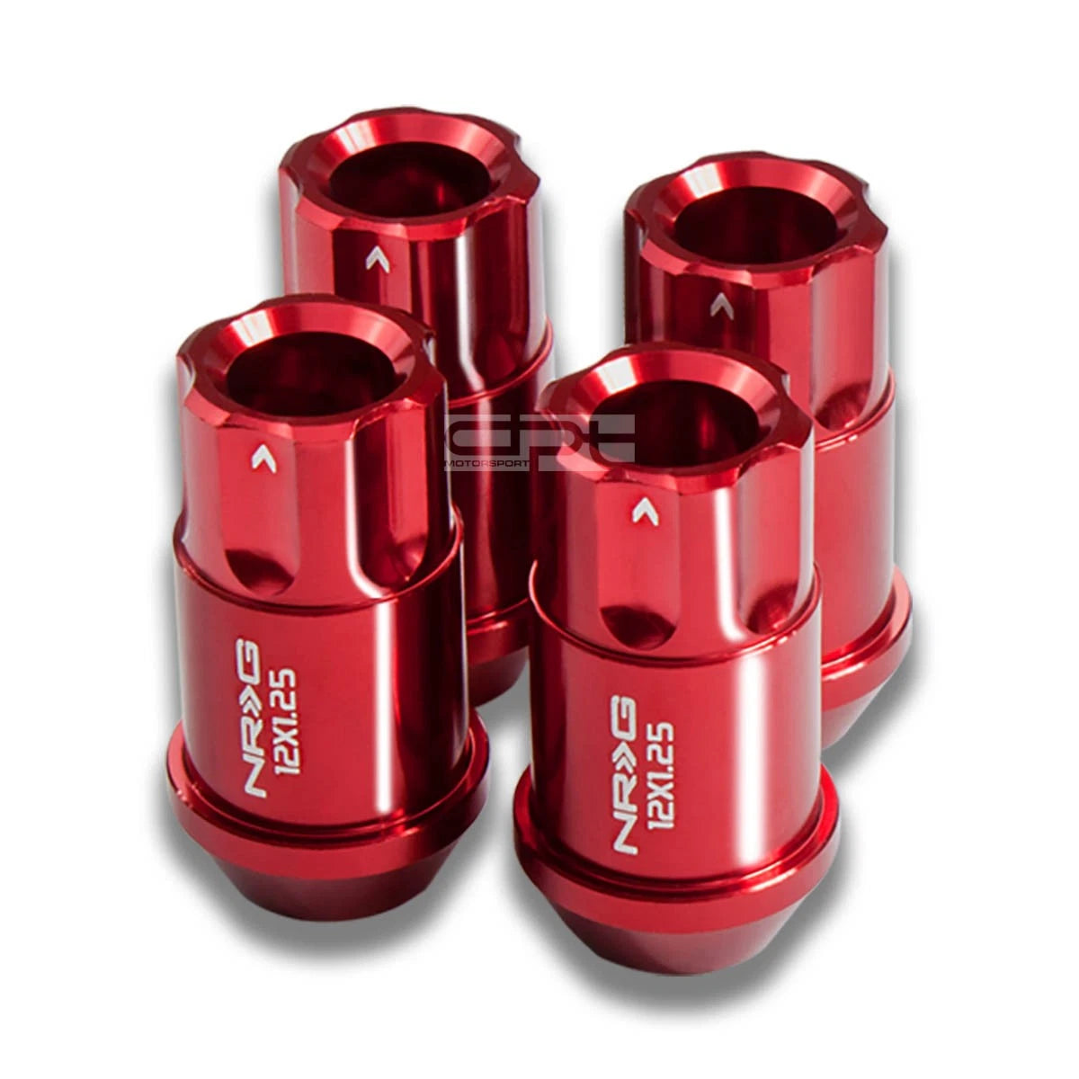 Fit Subaru Impreza/nissan 240sx Red 4 X Nrg M12x1.25 1.75"l Lug Nut