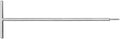 TONE Long T-Type Hex Wrench THW-05L500
