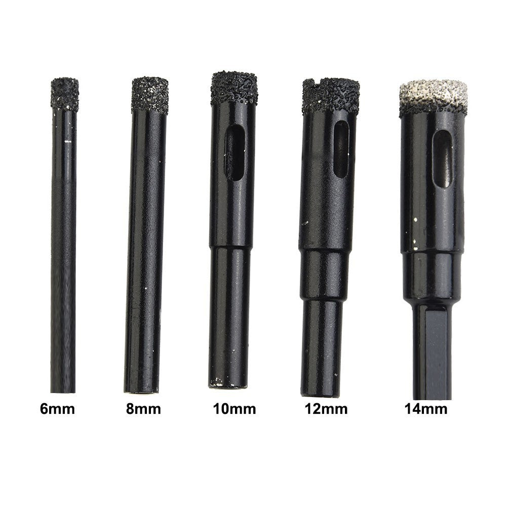 Diamond Dry Drill Bit 6/8/10/12/14mm Improved Cooling Extended DurabilityOpens i