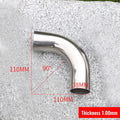 Reliable and long lasting stainless steel thin pipe exhaust elbow 90 degreeOpens