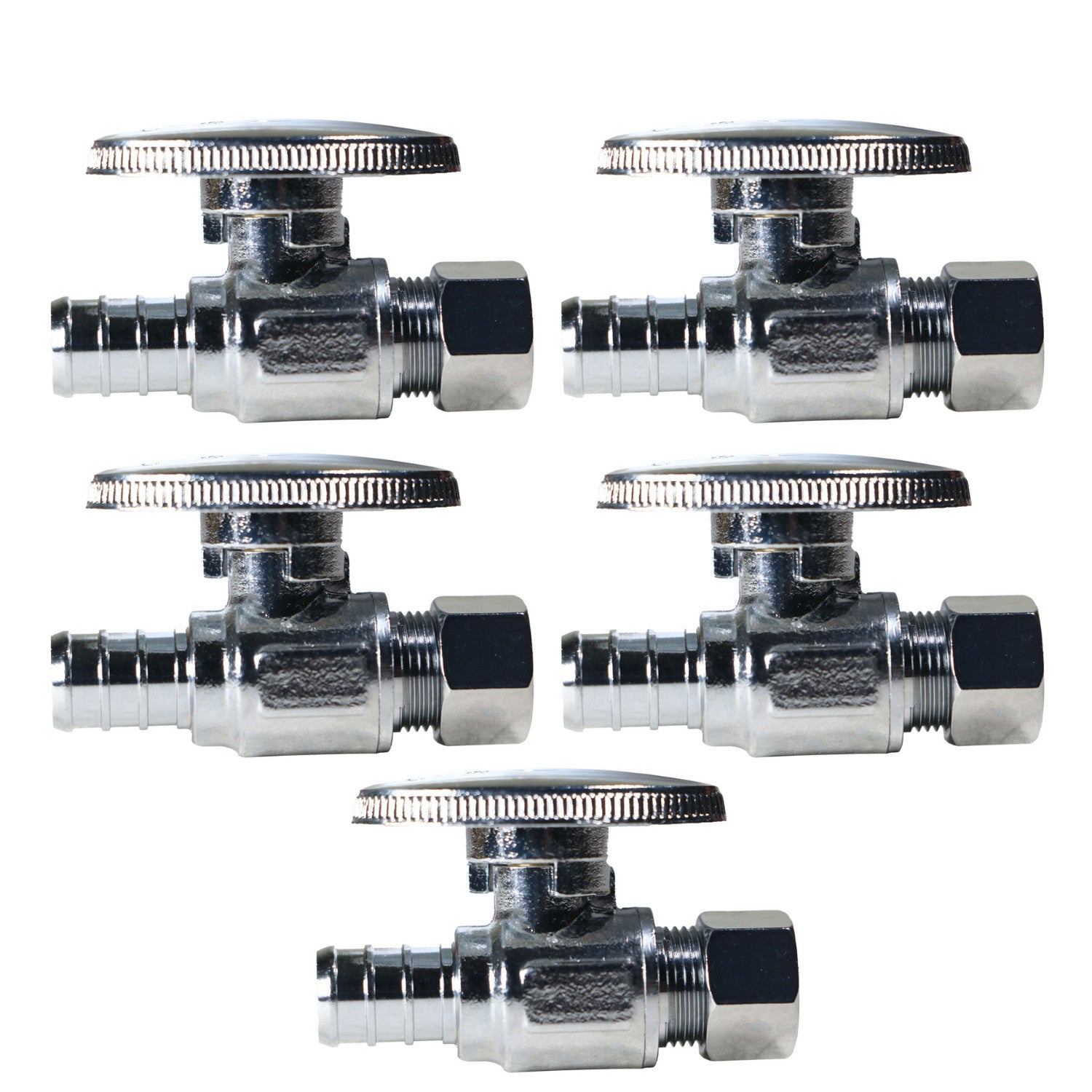 XFITTING 1/2" PEX-B x 3/8" Compression Stop Valve