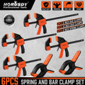 6PC Bar Clamps Set 6"/12" Woodworking Bar Clamp Spreader by Unbranded