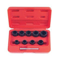 Force 910u2 3/8" Dr. Impact Twist Socket Bolt Nut Extractor Set: