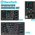DURATECH 5PC/8PC/12PC Screwdrivers S2 Alloy Steel Phillips Slotted