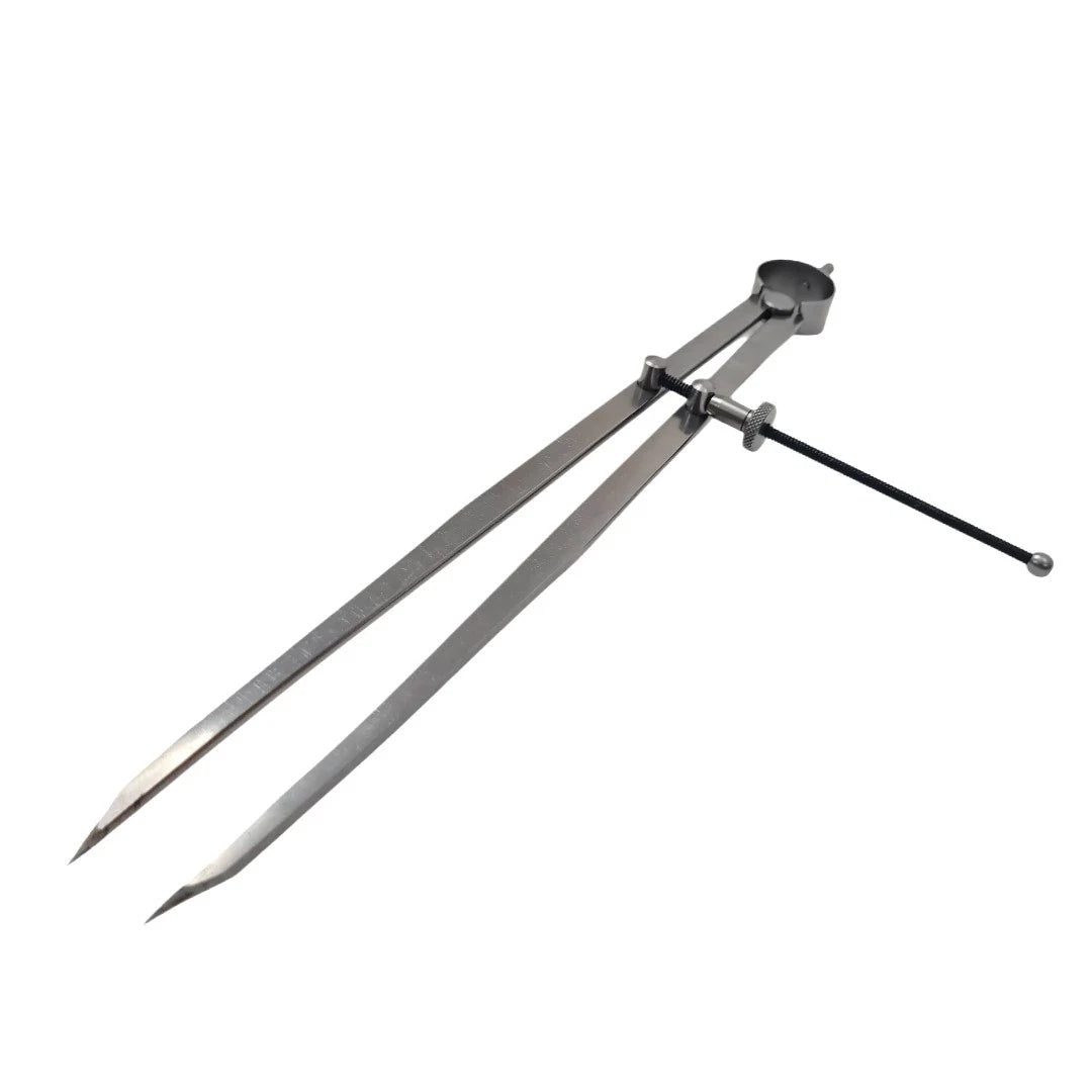 Divider 12" Steel Measuring Compass Gauge Jewelers Spring Tools -