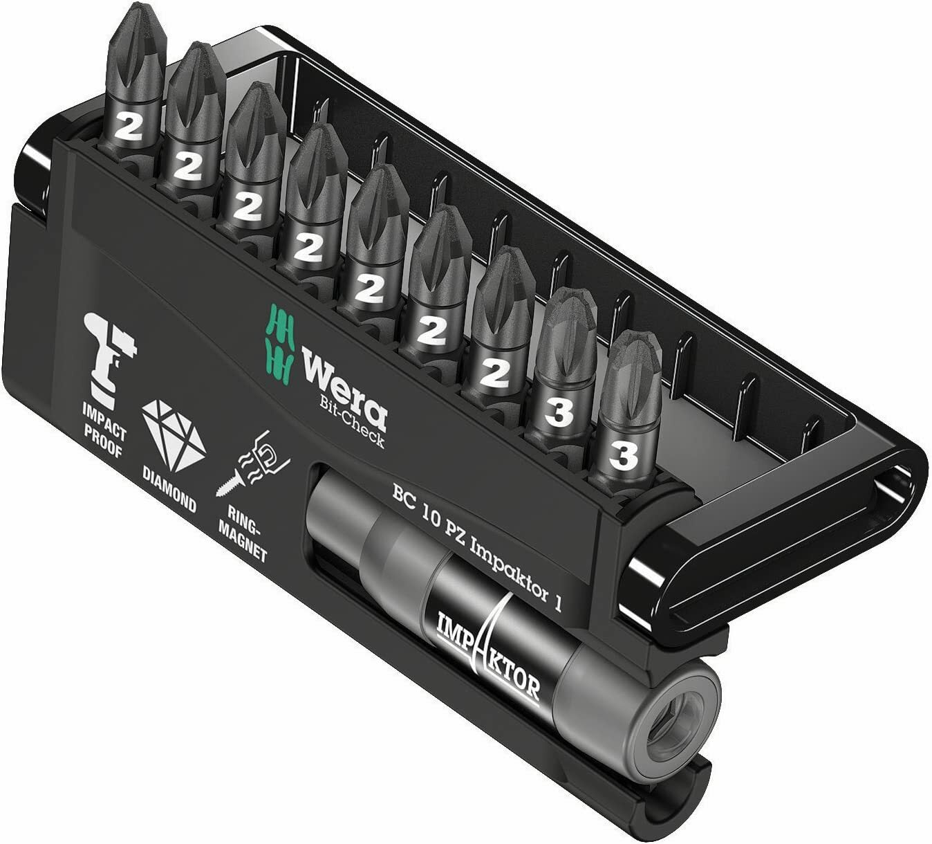 Wera Bit-Check 10 PZ Impaktor - 10 Pieces