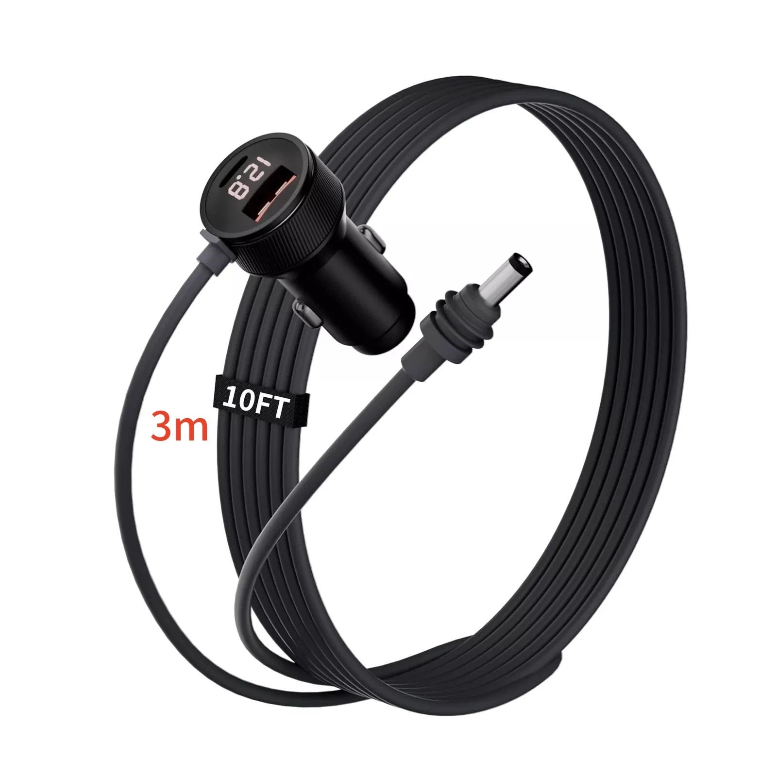 1* Dc12-24V Power Cable Cigarette Lighter Adapter Fit For Starlink
