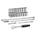 Capri Tools 1/4 In. Drive Master 6-point Socket Set, Sae, 26-piece