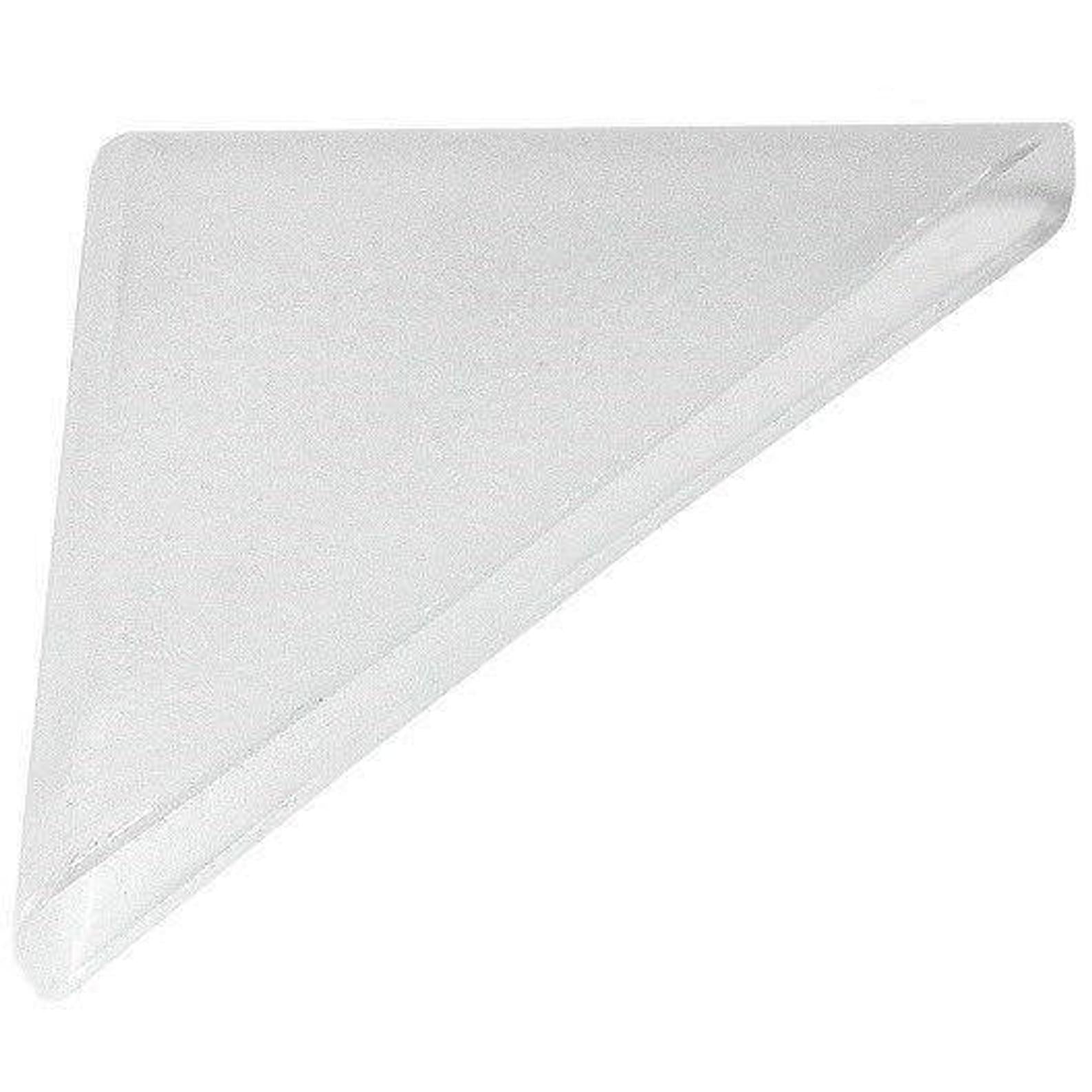 Glass Corner Protectors 4mm White Plastic x 4 to 500