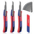 Workpro 2-in-1 Utility Knife Heavy Duty Box Cutter Razor Knife Exacto