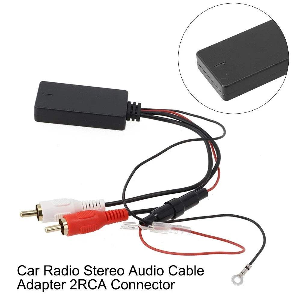 Car Suv 5.0 Radio Audio Cable-adapter 2rca-connector Music Aux
