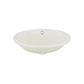 Petal Oval Shaped Undermount Bathroom Sink 17 -7/8" X 14-1/2" Ivory