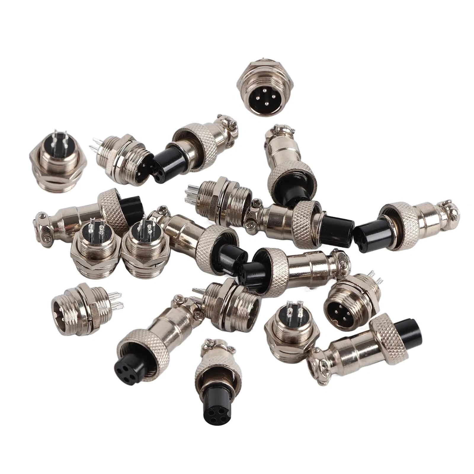 Aviation Connector Gx12 4 Pins 12mm Male Female Wire Panel Plug