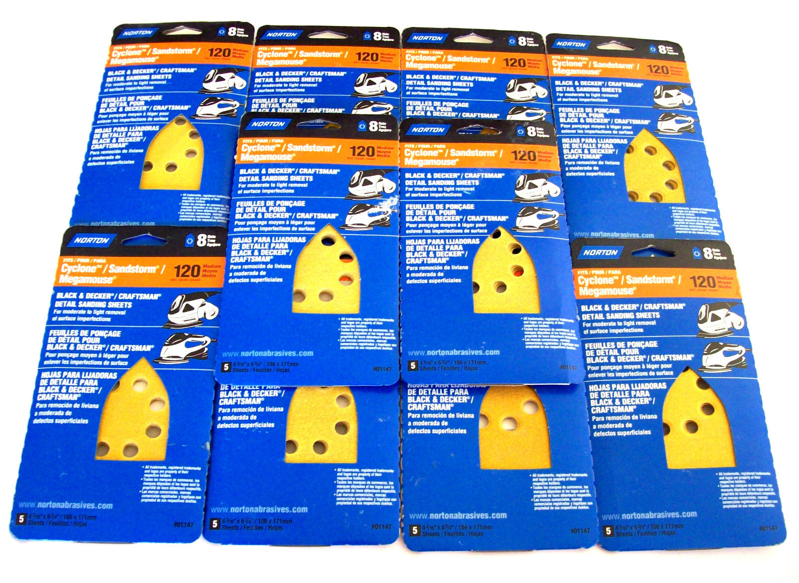50 Norton Detail Sanding Disc Sheets