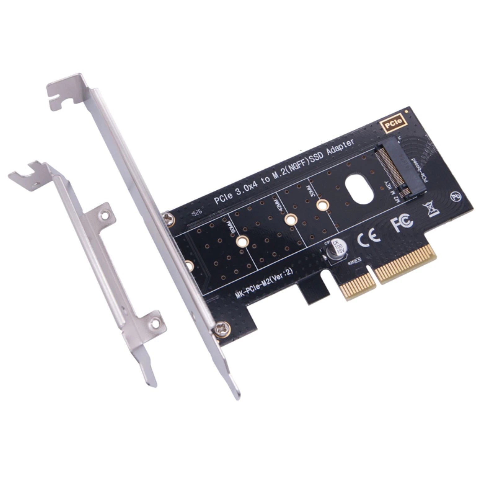 New M.2 Nvme Ssd To Pcie 3.0 X4 Adapter Card Desktop Expansion