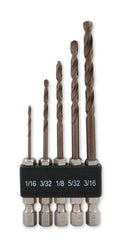 Titan Hex Shank Drill Bit Set - 5 Piece by Titan