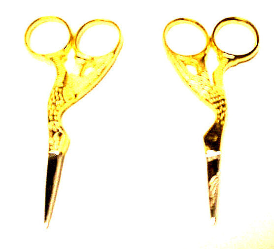Gold Stork Sewing Craft Scissors