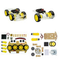 4WD 2WD Robot Smart Car Chassis Kits Speed Encoder 65x26mm Tire for