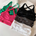 Women's Knit Crop Top Backless Polyester Summer Vacation Beach