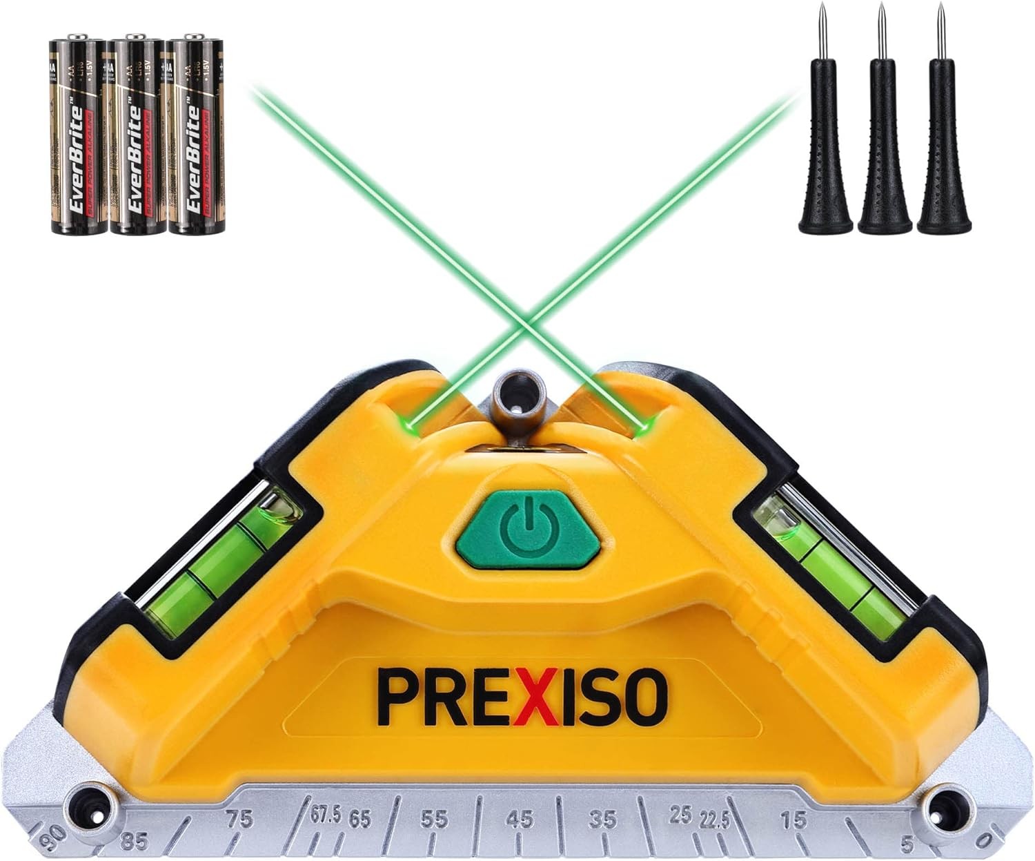 PREXISO 65Ft Green Beam Laser Level by PREXISO