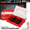 9 Grids Red Tool Storage Box
