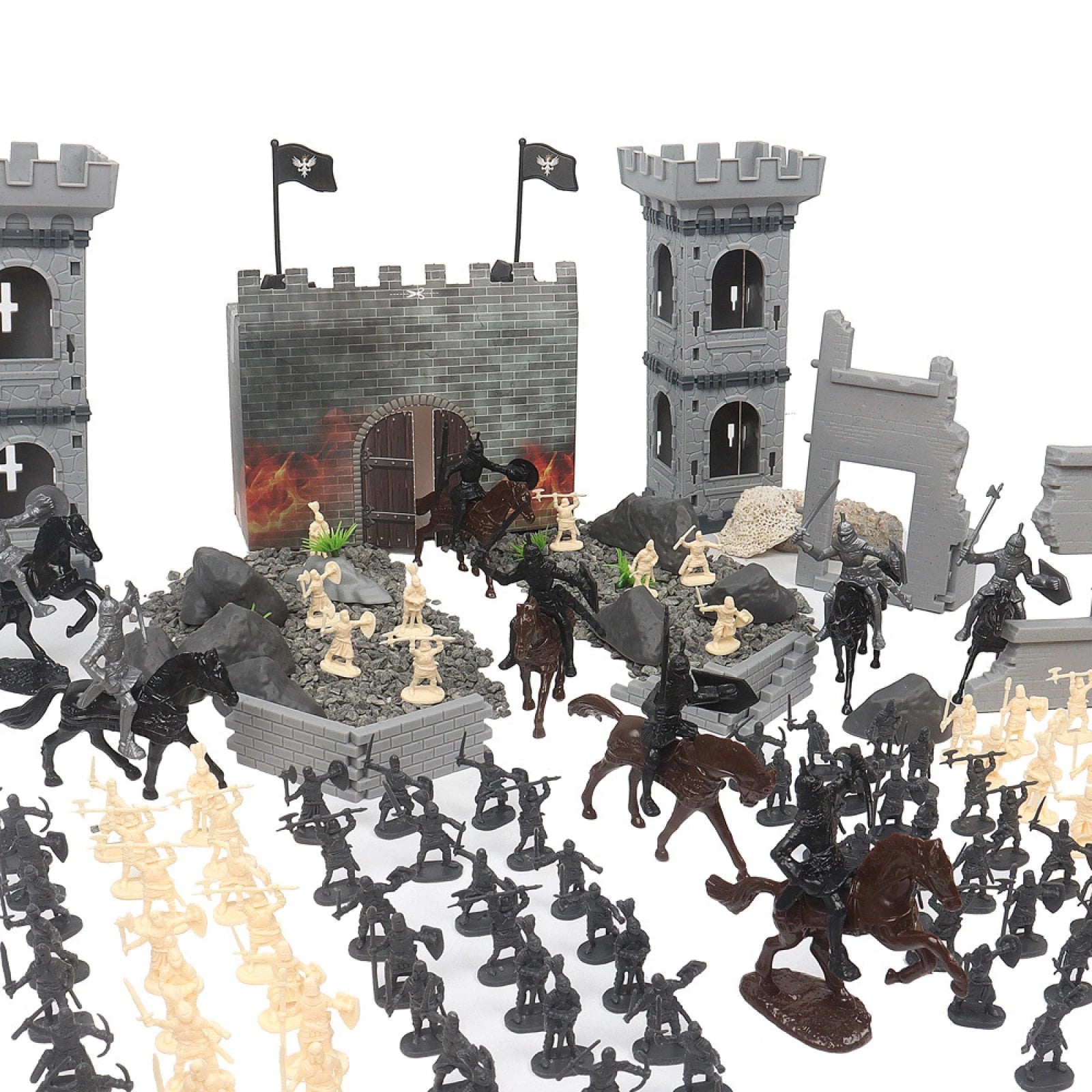 Plastic Simulation Soldier Static Model Castle Ruins Model Ancient