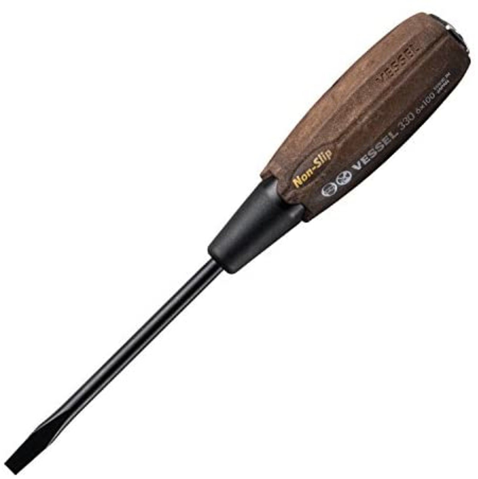 VESSEL Wood Compo Tang-Thru Screwdriver
