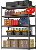 Workpro 1/2/ 5tier Metal Storage Shelving Adjustable Storage Rack