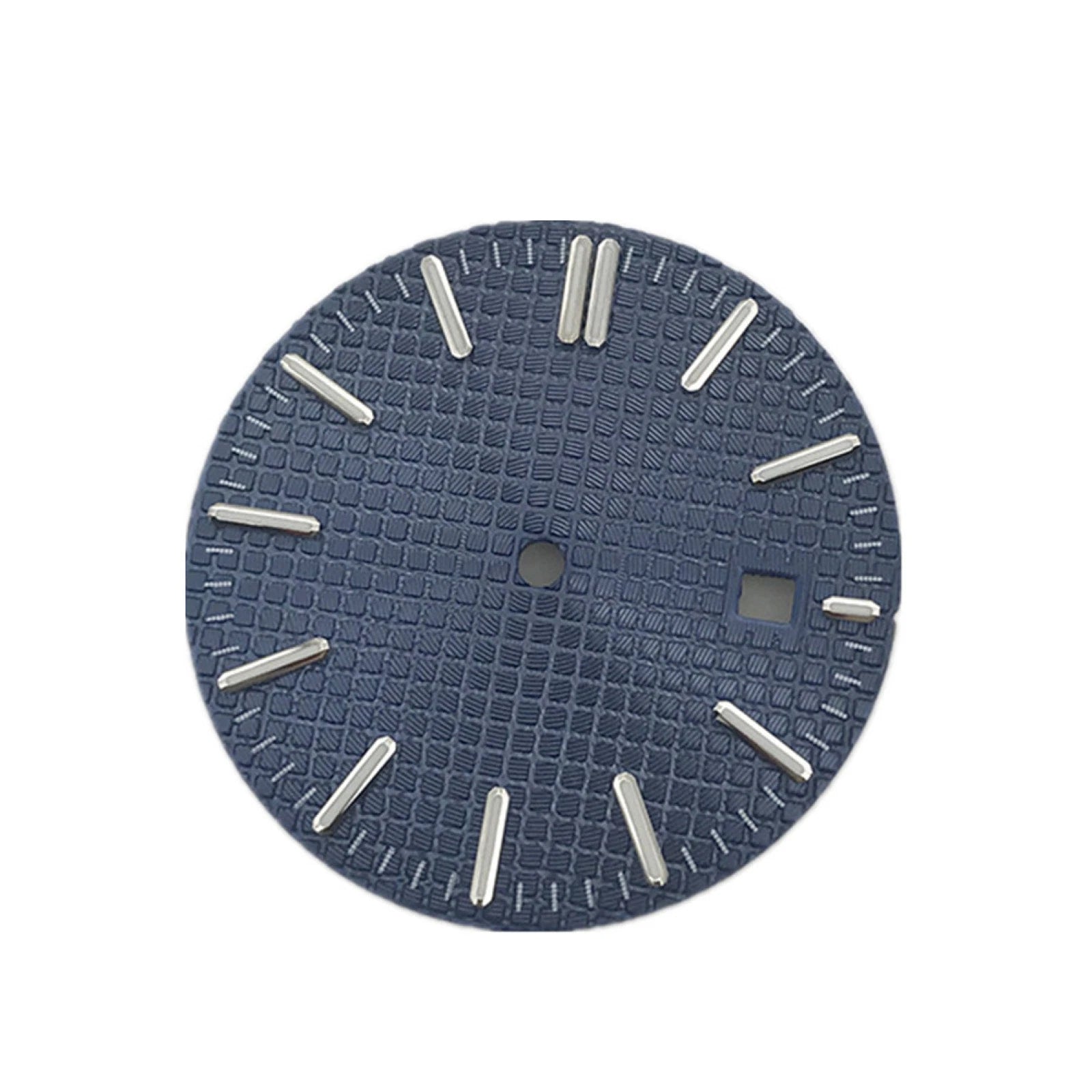 Blue Single Date @3 Watch Movement Dial Plate Replace For Dg2813 G