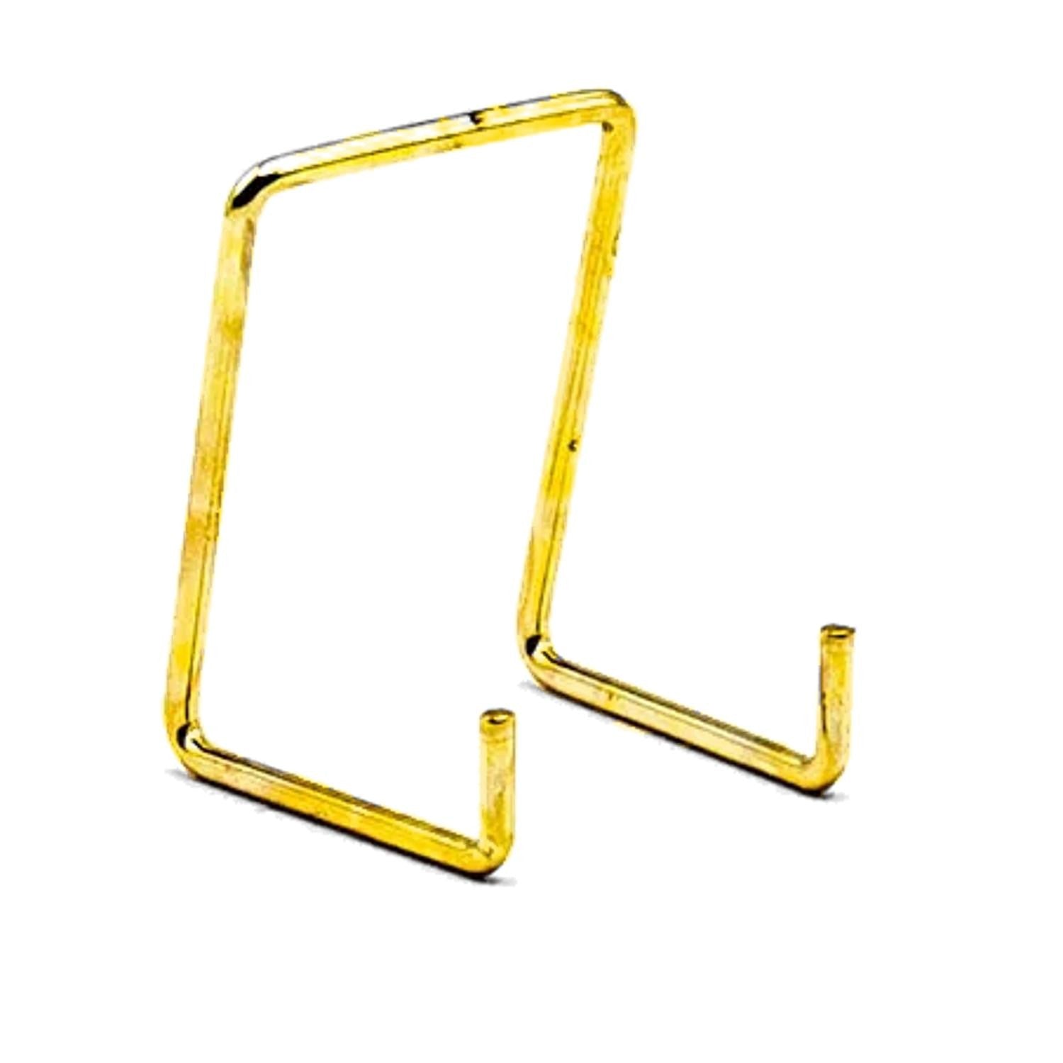 Jes Small 65mm Wire Plate Stand Brassed (Size 1, 10 | Built Supply Co