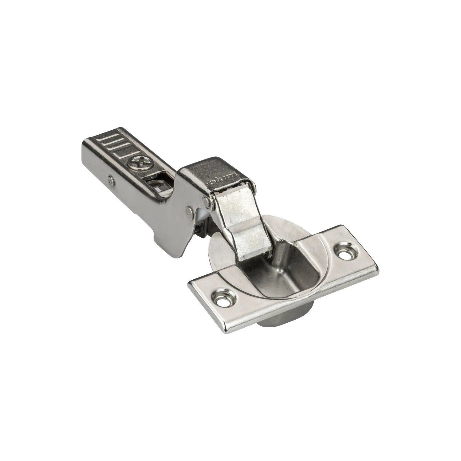 110 Degree Full Cranked Clip Top Overlay Screw-on Self Closing