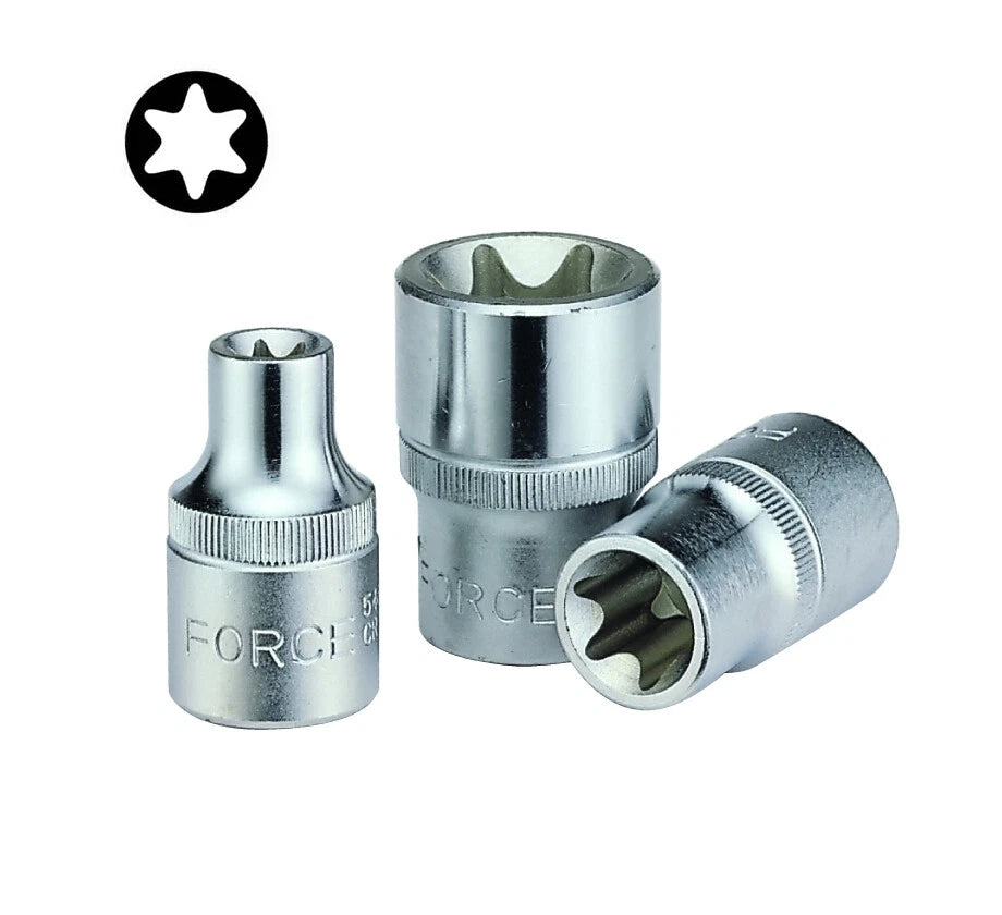 Force / King Tony Cr-v Alloy 1/4" Dr. Torx Female E-star Socket