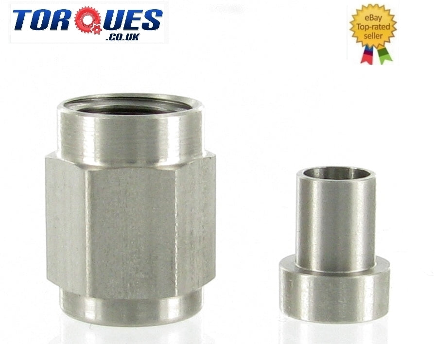 AN -6 (AN6 9/16" UNF 6AN ) 3/8" Hardline Tube Nut and Sleeve In