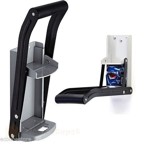 LOT OF TWO 12oz Aluminum Wall Mount Recycling Can Crusher EZ Crush Bottle Opener
