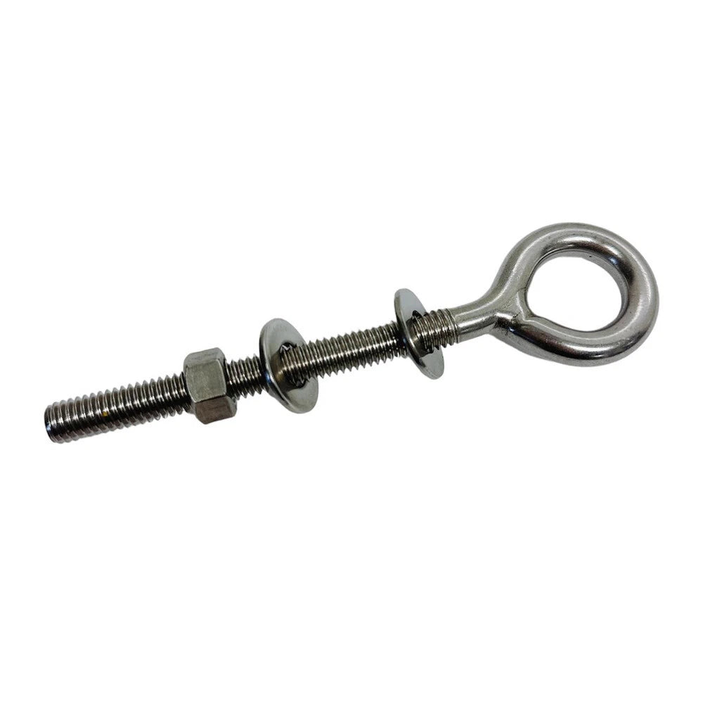 Stainless Steel T316 Plain Eye Bolt Screw 1,000 Lbs Wll Lifting 3/8"