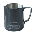 Cafehabit Temp Control Milk Frothing Pitcher, 20oz/600ml, Silver 25
