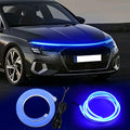 120cm Flexible Light Car Hood Day Running Blue LED Light Strip Decor