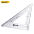 deli 150mm Carpenter Measure Tool l Angle Ruler Triangle Trigonometric Ruler