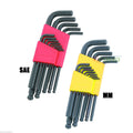 26PC SAE/MM ALLEN BALL POINT END LONG ARM HEX KEY WRENCH SET