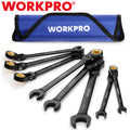 Workpro 8PC Ratcheting Combination Wrench Set Flex-Head Wrench Set