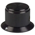Knurled Metal Knob with Skirt 0.236"
