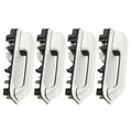 Pearl White Front &amp; Rear Door Handle Set for Ford Super Duty F250/F350 2017-2020
