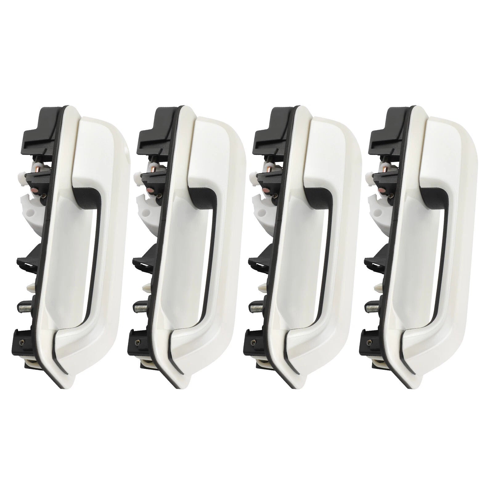 Pearl White Front &amp; Rear Door Handle Set for Ford Super Duty F250/F350 2017-2020